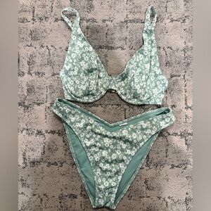 Hollister Mint Green Bikini Set